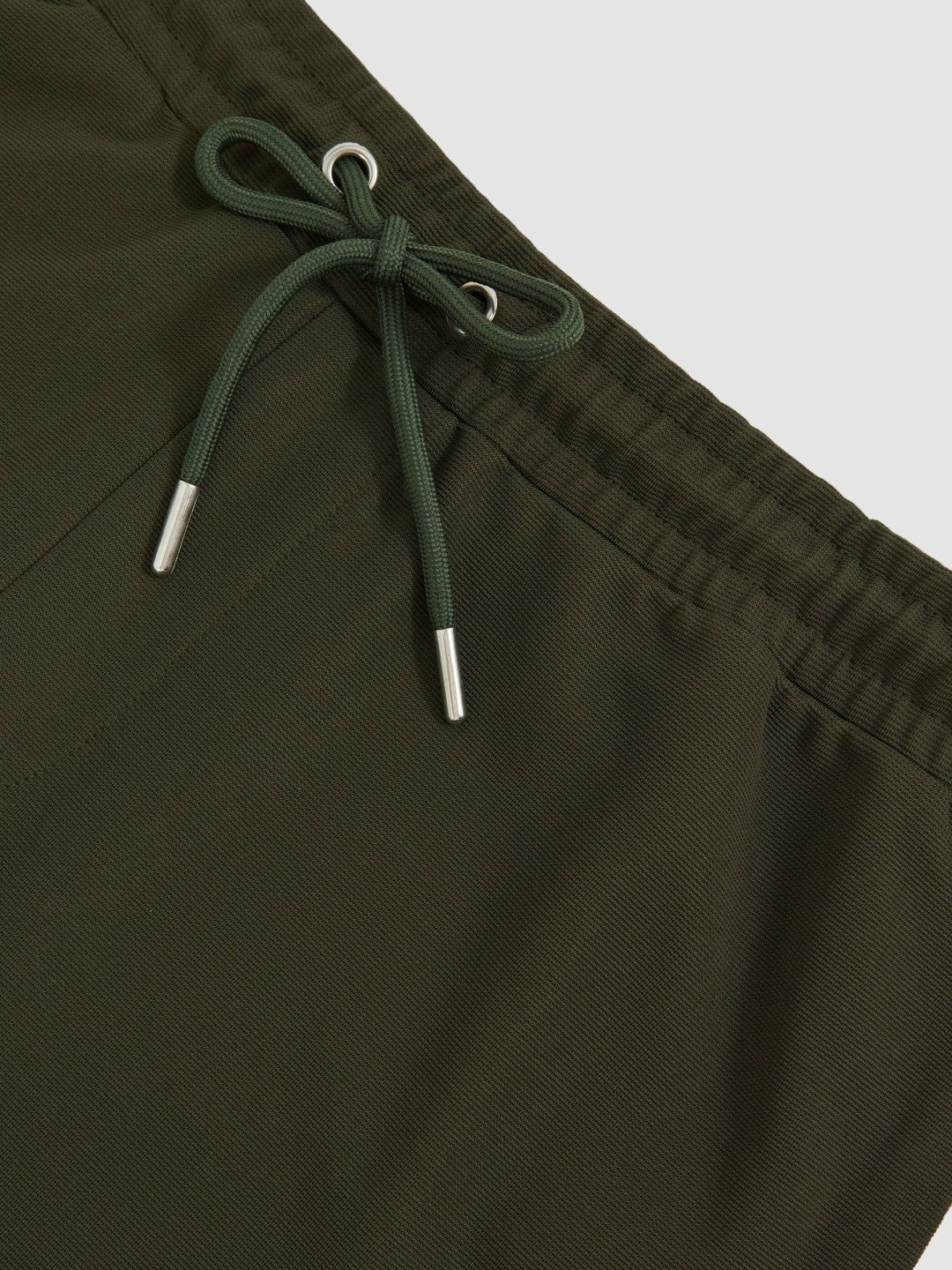 Reiss Value - Textured Drawstring Shorts in Green
