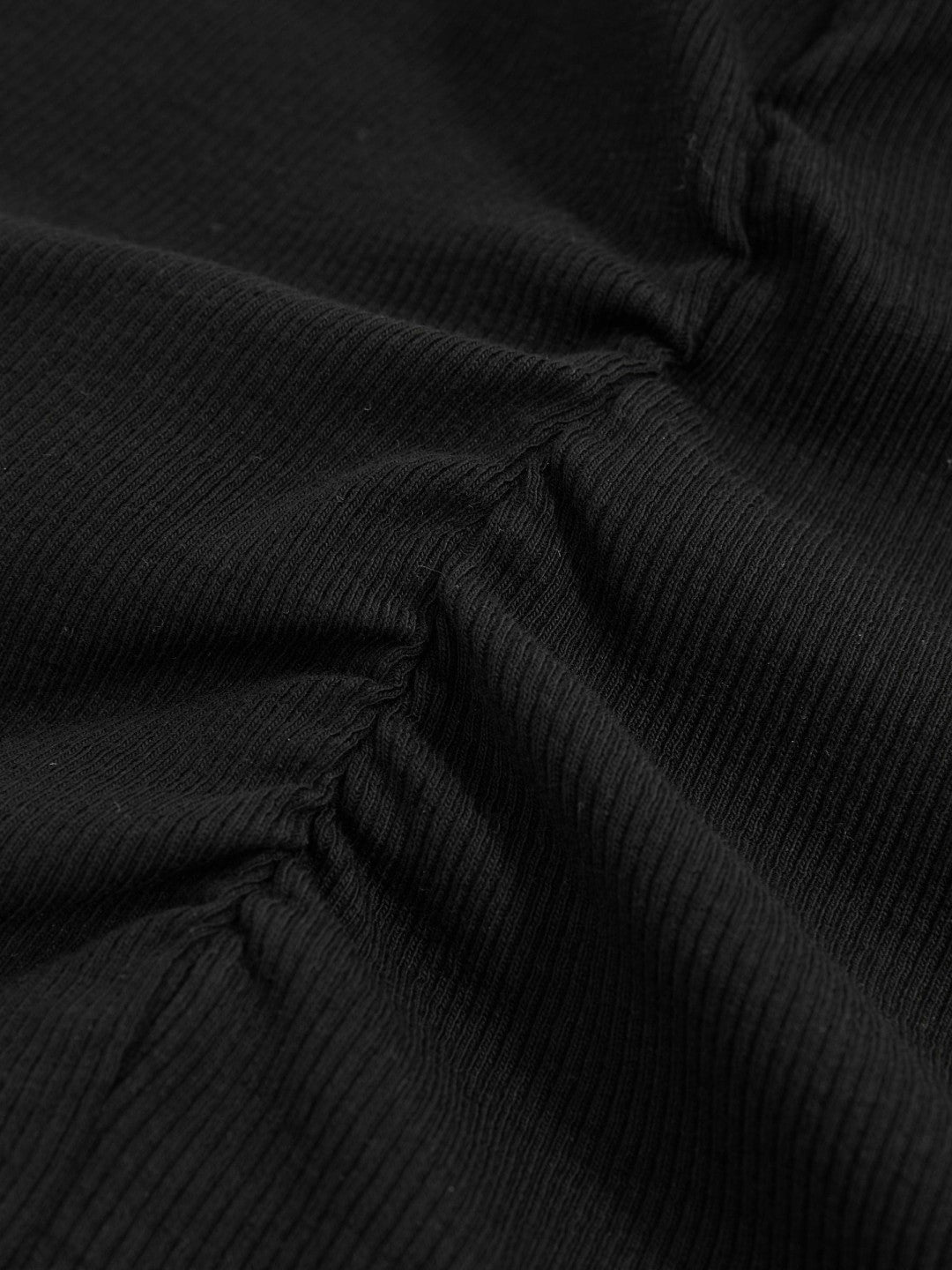 Reiss Value - Ribbed Ruched Waist Vest in Black
