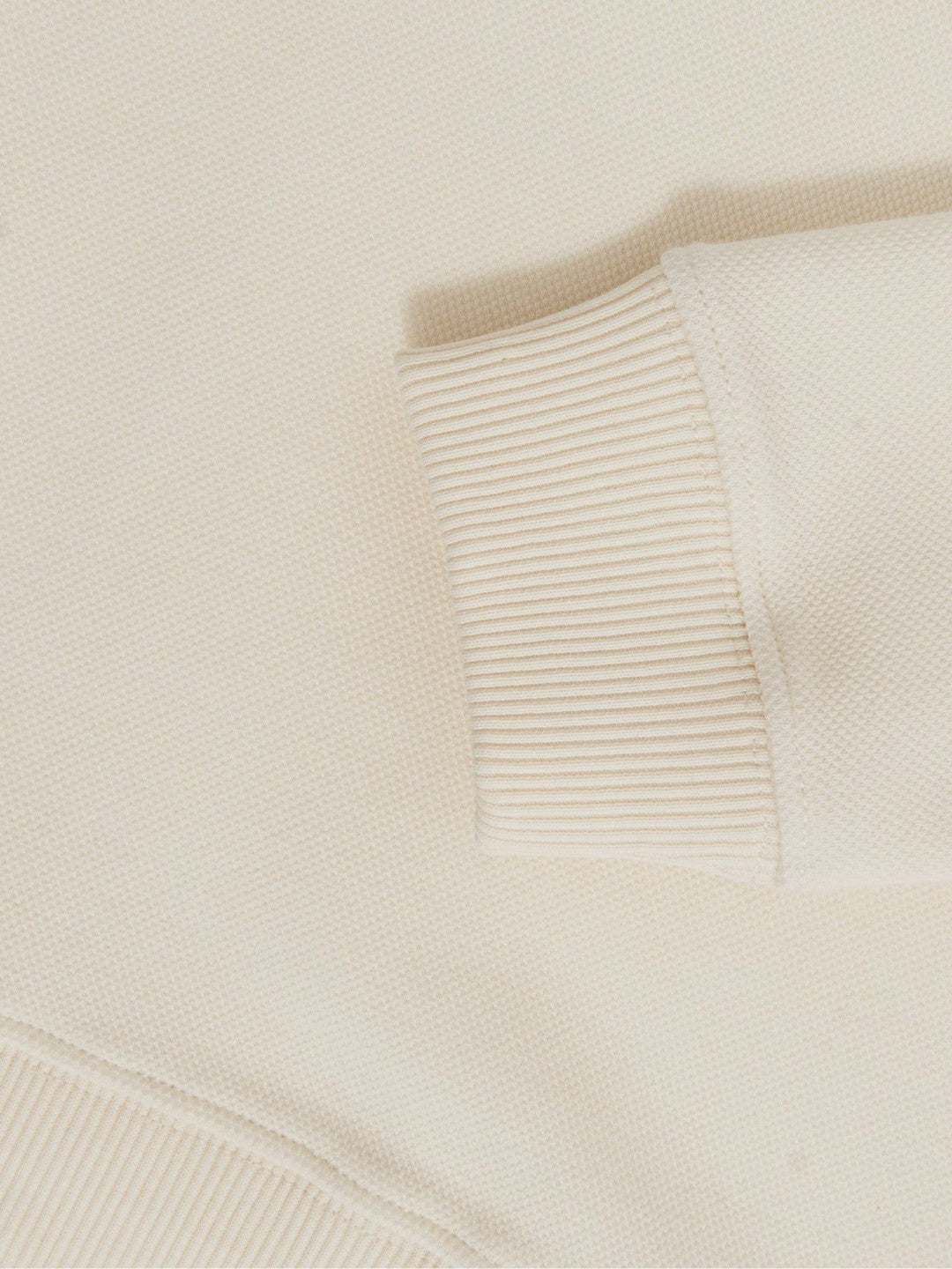 Reiss 9-13 yrs Cotton-Blend Textured Sweatshirt in Off White