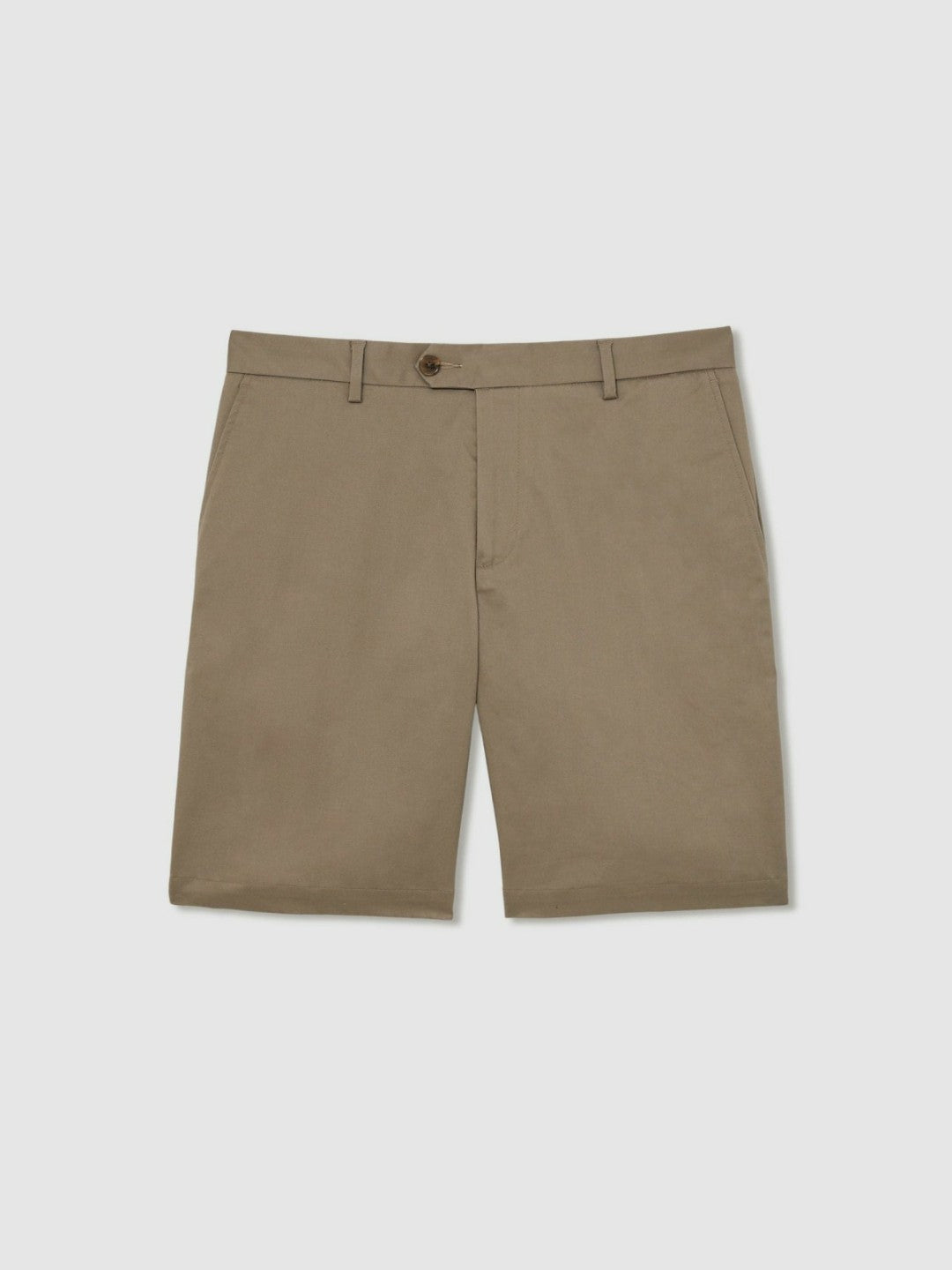 Reiss Savings - Oe Hampton Cotton Chino Shorts with Stretch in Taupe