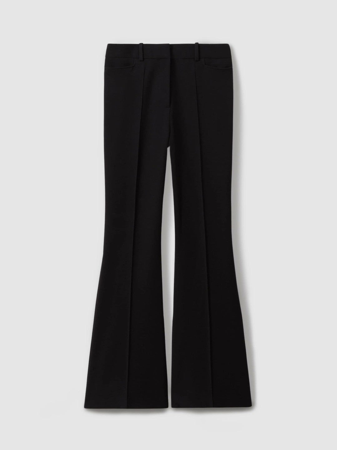 Reiss Petite Flared Suit Trousers in Black