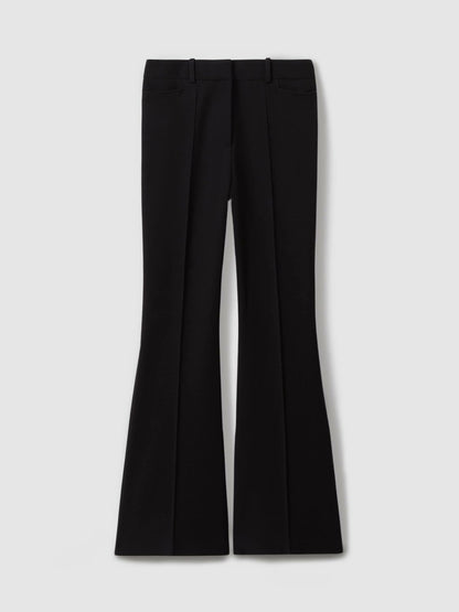 Reiss Petite Flared Suit Trousers in Black