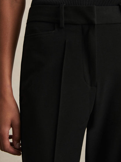 Reiss Petite Flared Suit Trousers in Black