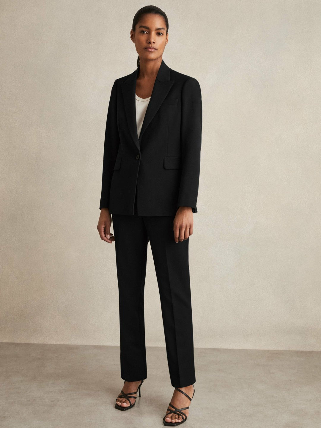 Reiss Slim Fit Suit Trousers in Black