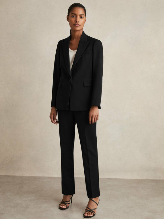 Reiss Slim Fit Suit Trousers in Black