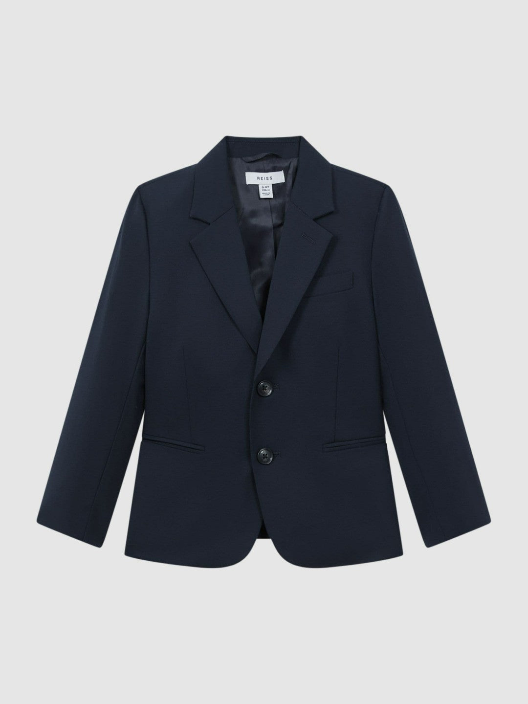 Reiss Popular Choice - 9-14 yrs Wool Blend Single Breasted Blazer in Navy