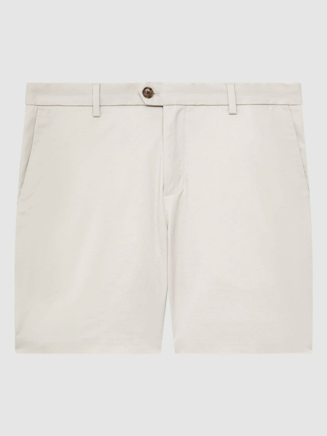 Reiss Short Length Casual Chino Shorts in Chalk