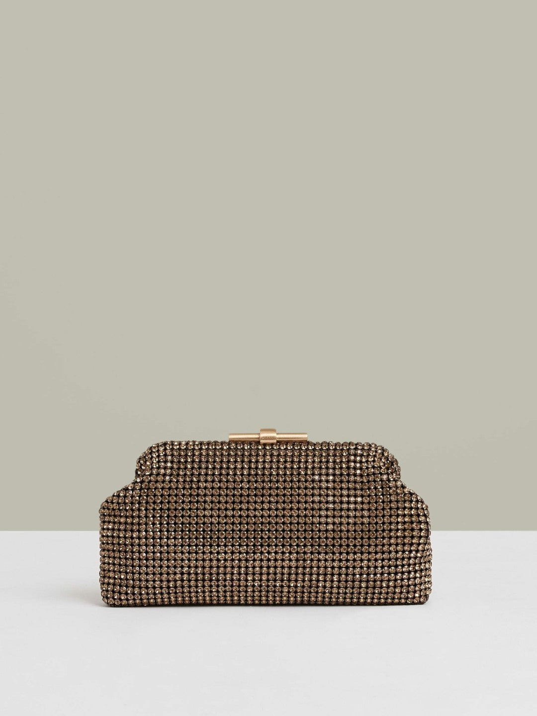 Reiss Affordable - Embellished Clutch Bag in Gold