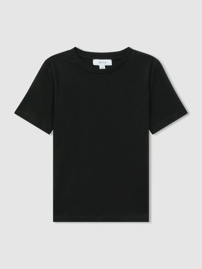 Reiss Value - 9-13 yrs Crew Neck T-Shirt in Black