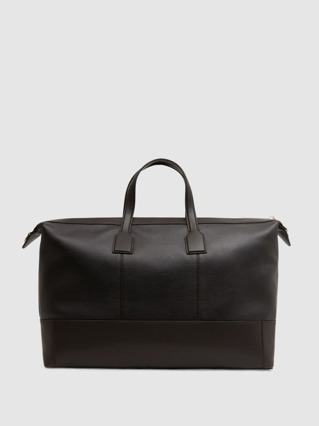 Reiss Value - Leather Holdall in Chocolate