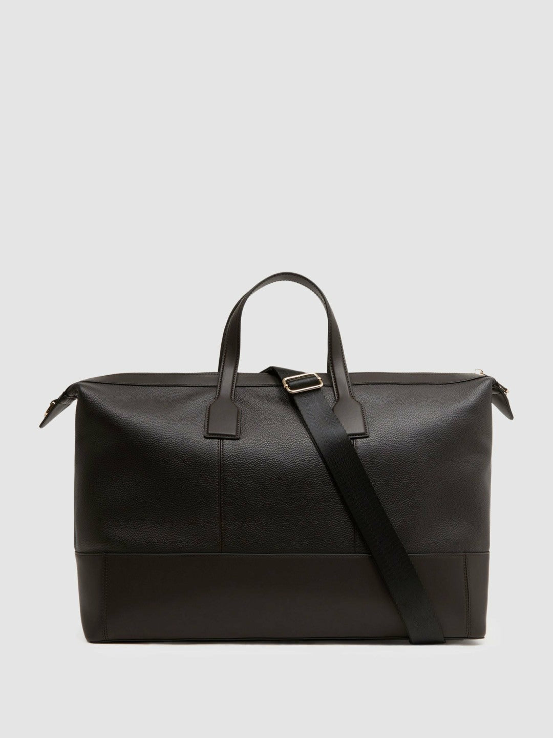Reiss Value - Leather Holdall in Chocolate