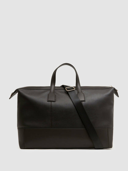 Reiss Value - Leather Holdall in Chocolate