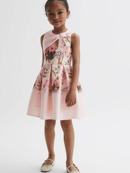 Reiss Value - Senior Scuba Floral Printed Dress in Multi