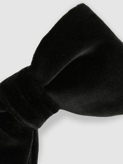 Reiss Sale - Velvet Bow Tie in Black