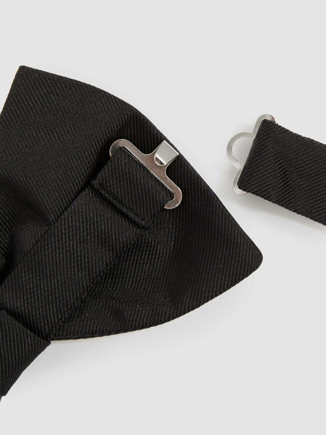 Reiss Best Seller - Grosgrain Silk Bow Tie in Black