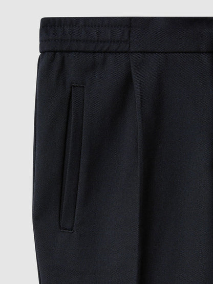 Reiss Deal - 3-9 yrs Relaxed Elasticated Trousers with Turn-Ups in Navy
