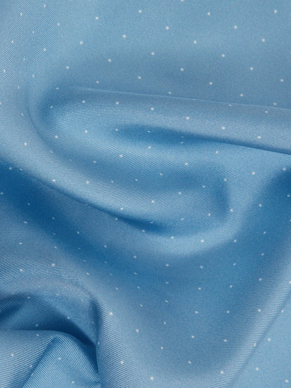 Reiss Offer - Polka Dot Silk Pocket Square in Blue