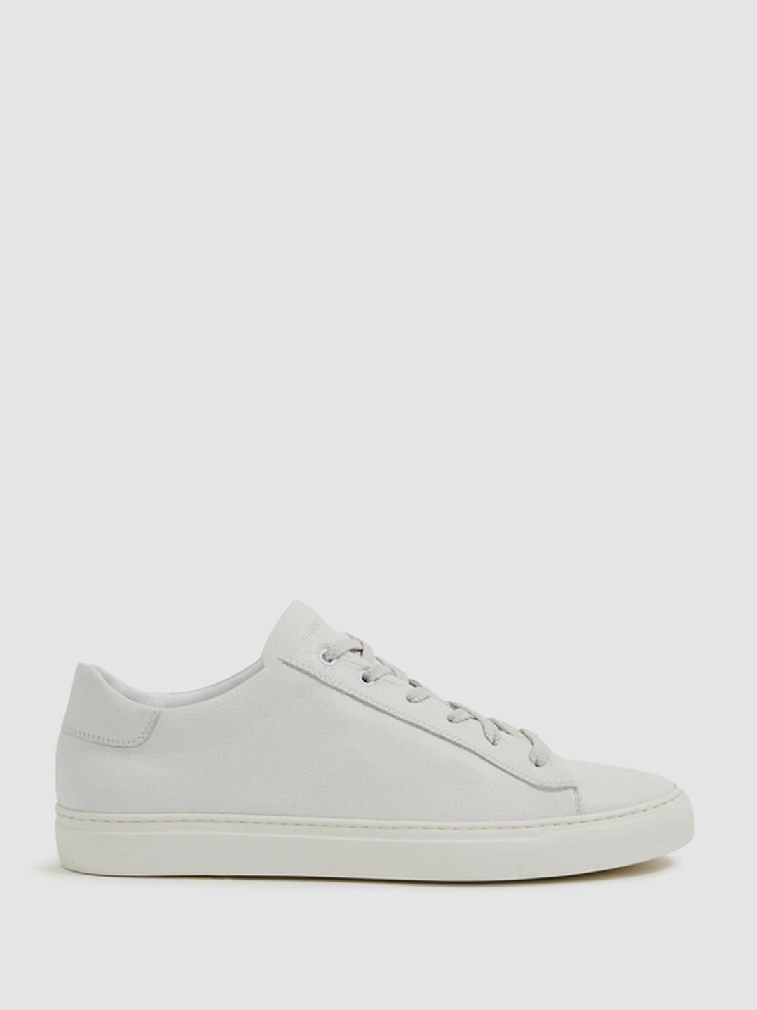 Reiss Savings - Harrys of London Grained Leather Trainers in White