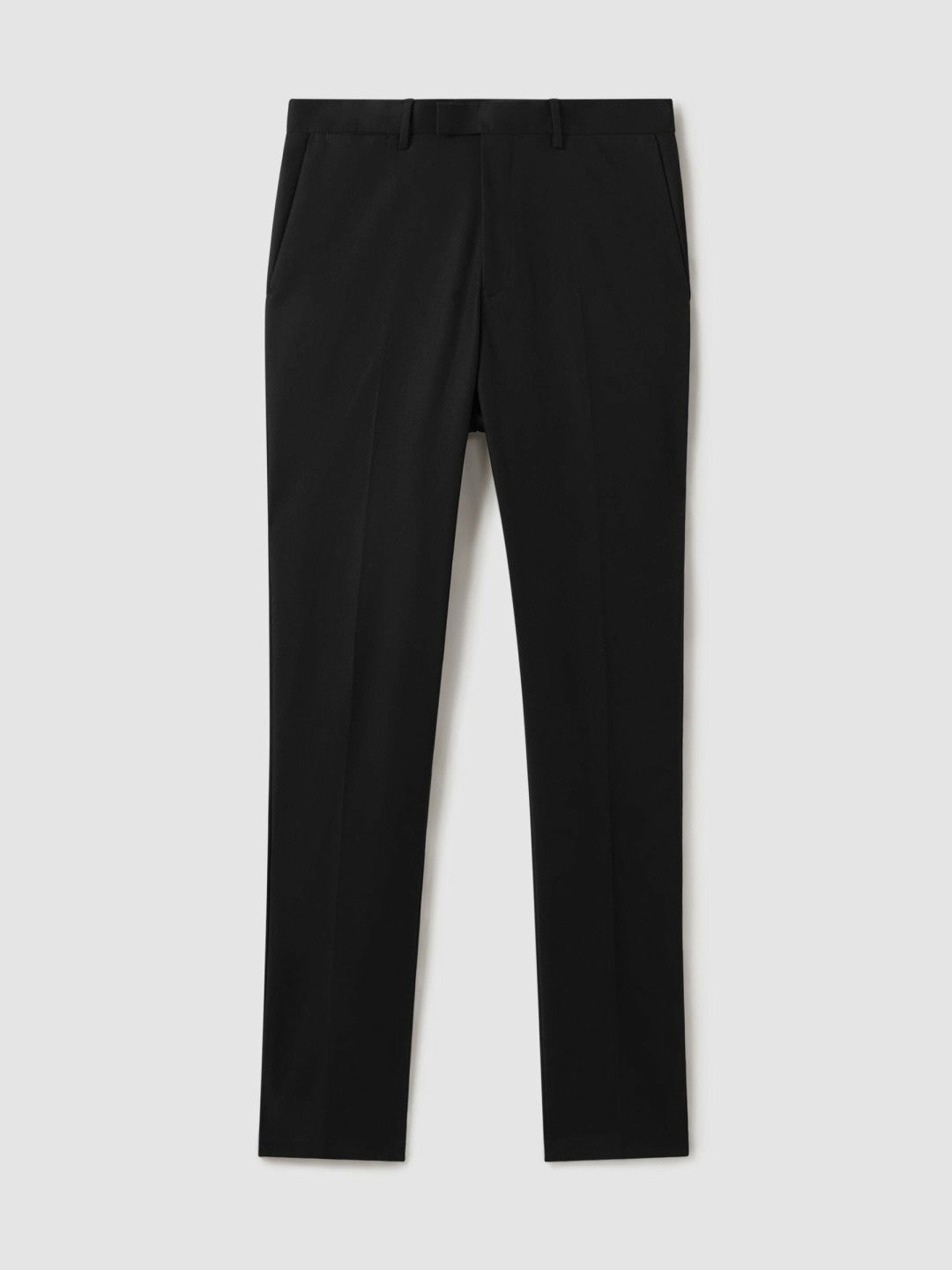 Reiss Deal - Slim Fit Cotton Blend Chinos in Black