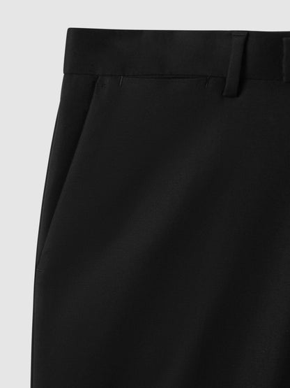 Reiss Deal - Slim Fit Cotton Blend Chinos in Black