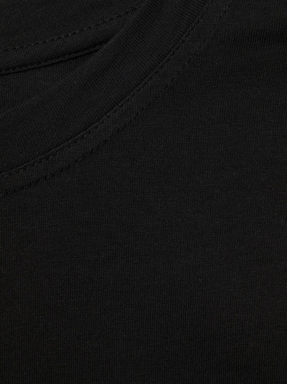 Reiss Value - Cotton Capped Sleeve T-Shirt in Black