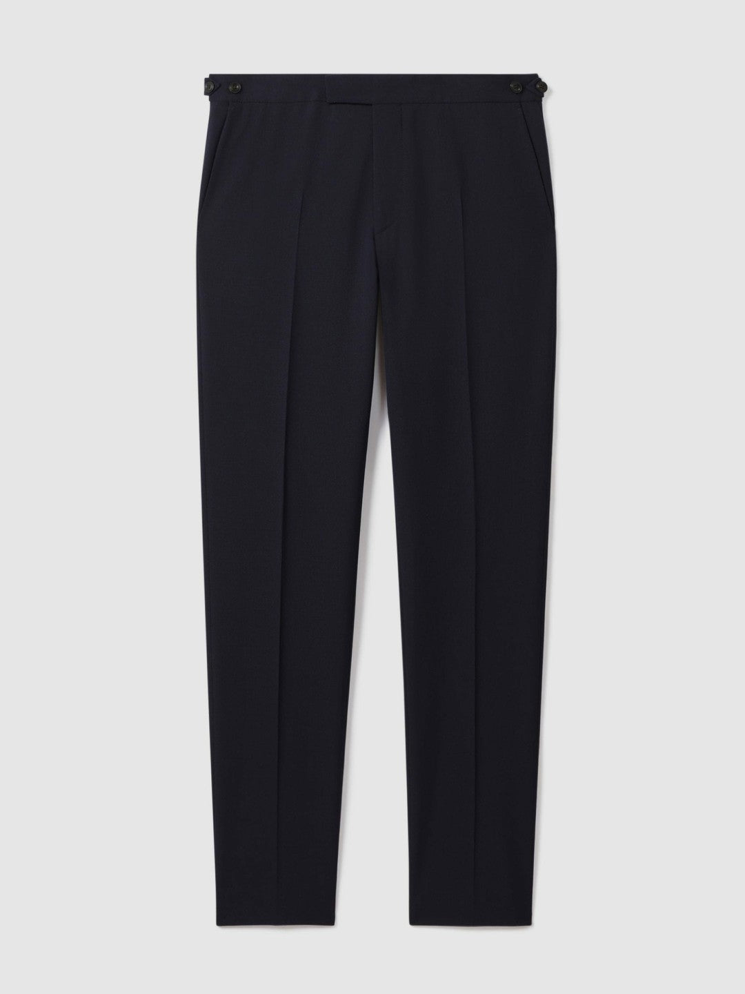 Reiss Affordable - Slim Fit Side Adjuster Trousers in Navy