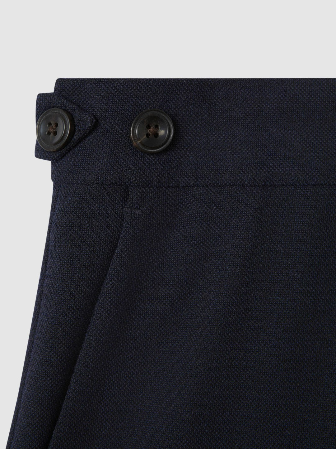 Reiss Affordable - Slim Fit Side Adjuster Trousers in Navy
