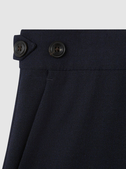 Reiss Affordable - Slim Fit Side Adjuster Trousers in Navy