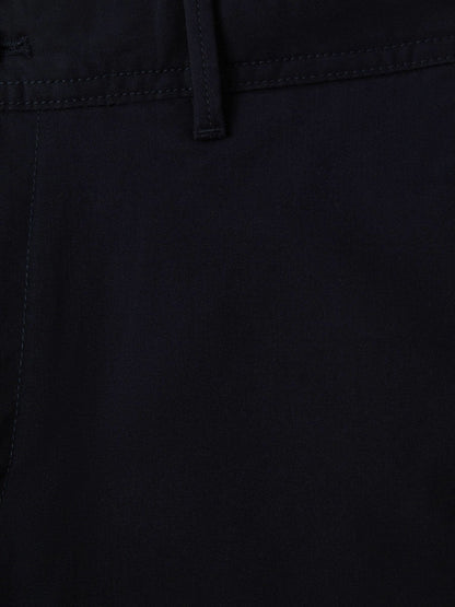 Reiss Featured - Slim Fit Washed Cotton Blend Chinos in Navy