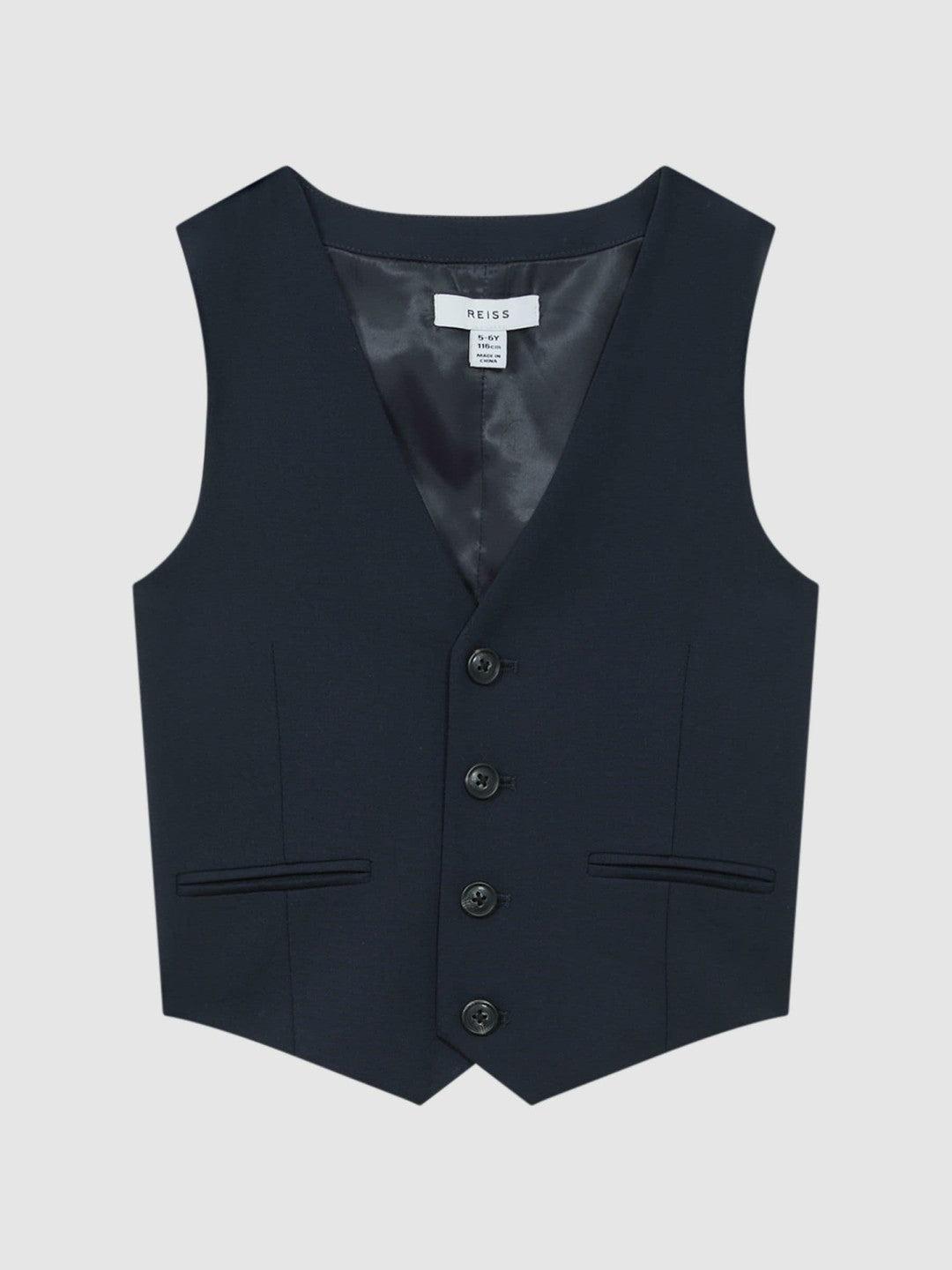 Reiss Value - 3-9 yrs Wool Blend Waistcoat in Navy