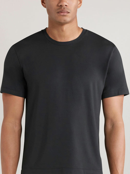 Reiss Savings - CHÉ Studios Crew Neck T-Shirt with TENCEL™ Fibers in Black