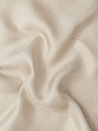 Reiss Savings - Polka Dot Silk Pocket Square in Stone