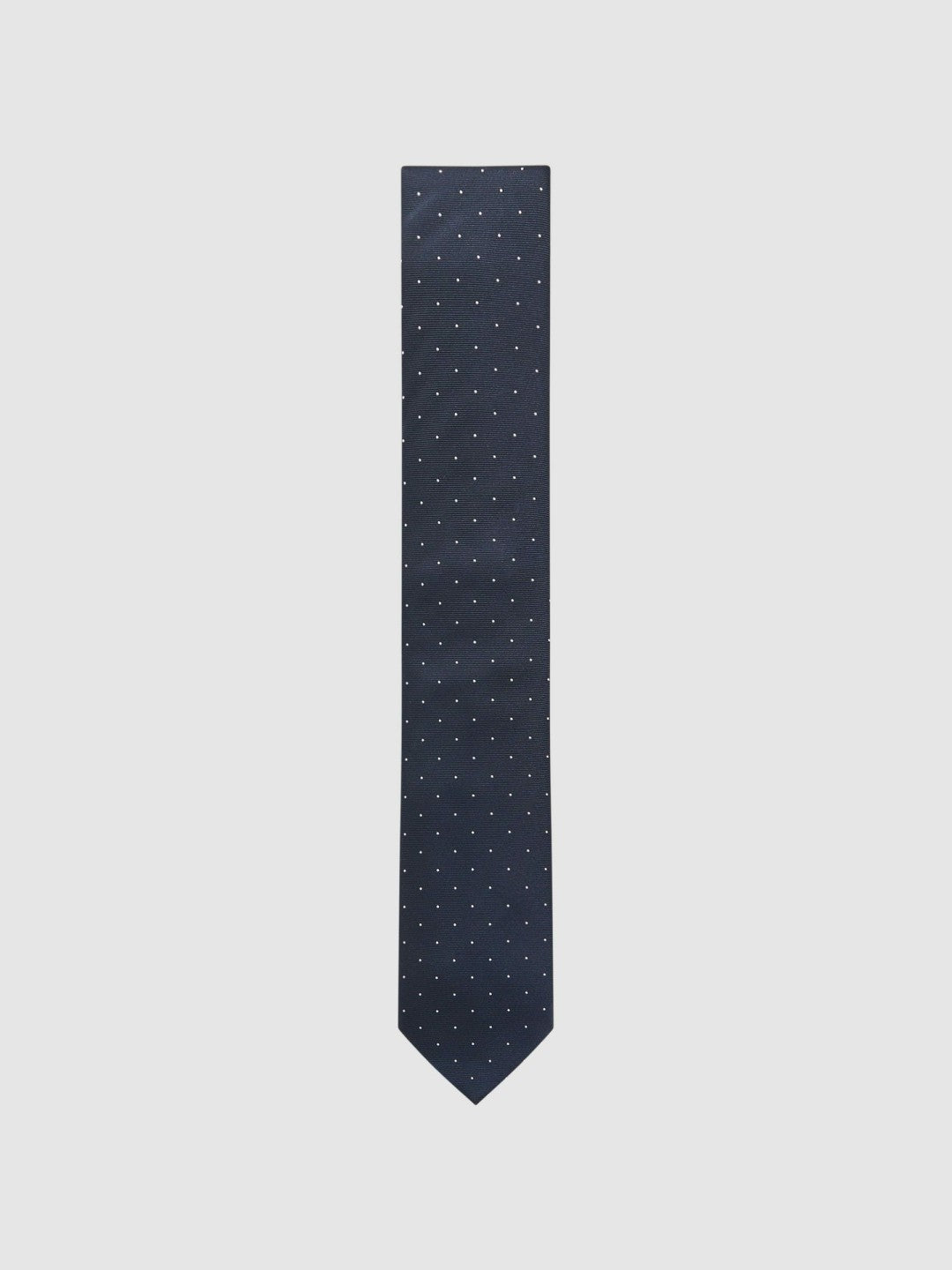 Reiss Affordable - Polka Dot Silk Tie in Navy