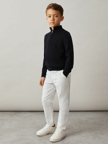 Reiss Best Seller - 13-14 yrs Slim Fit Casual Chinos in White