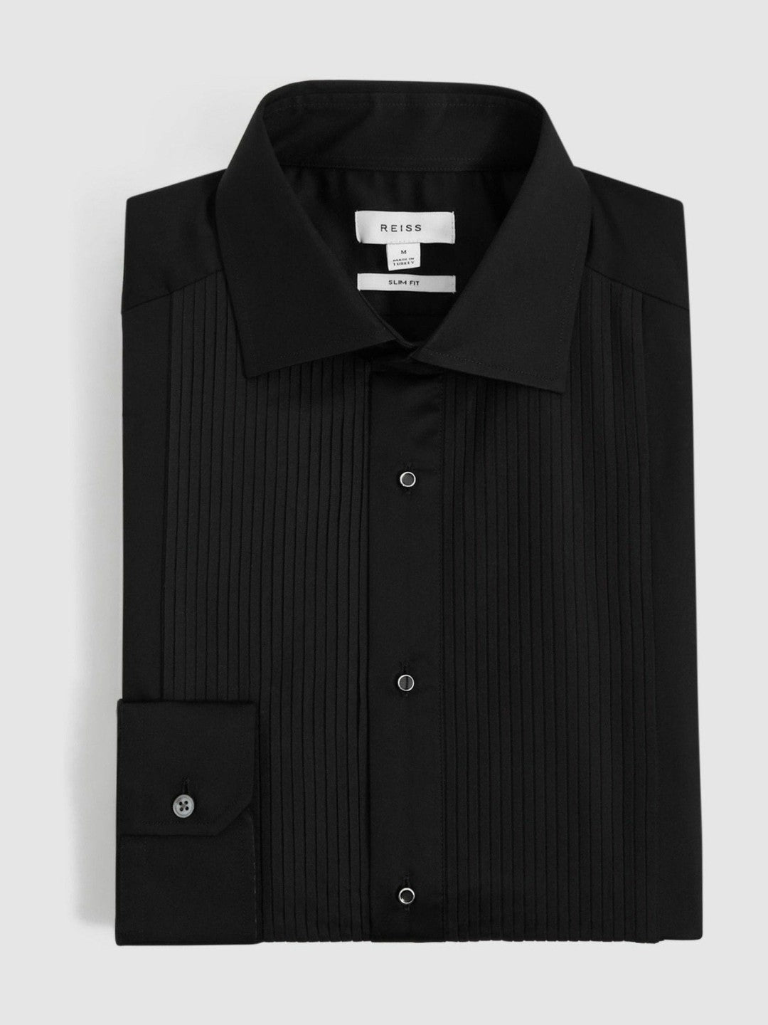 Reiss Affordable - Slim Fit Cotton Dinner Shirt in Black