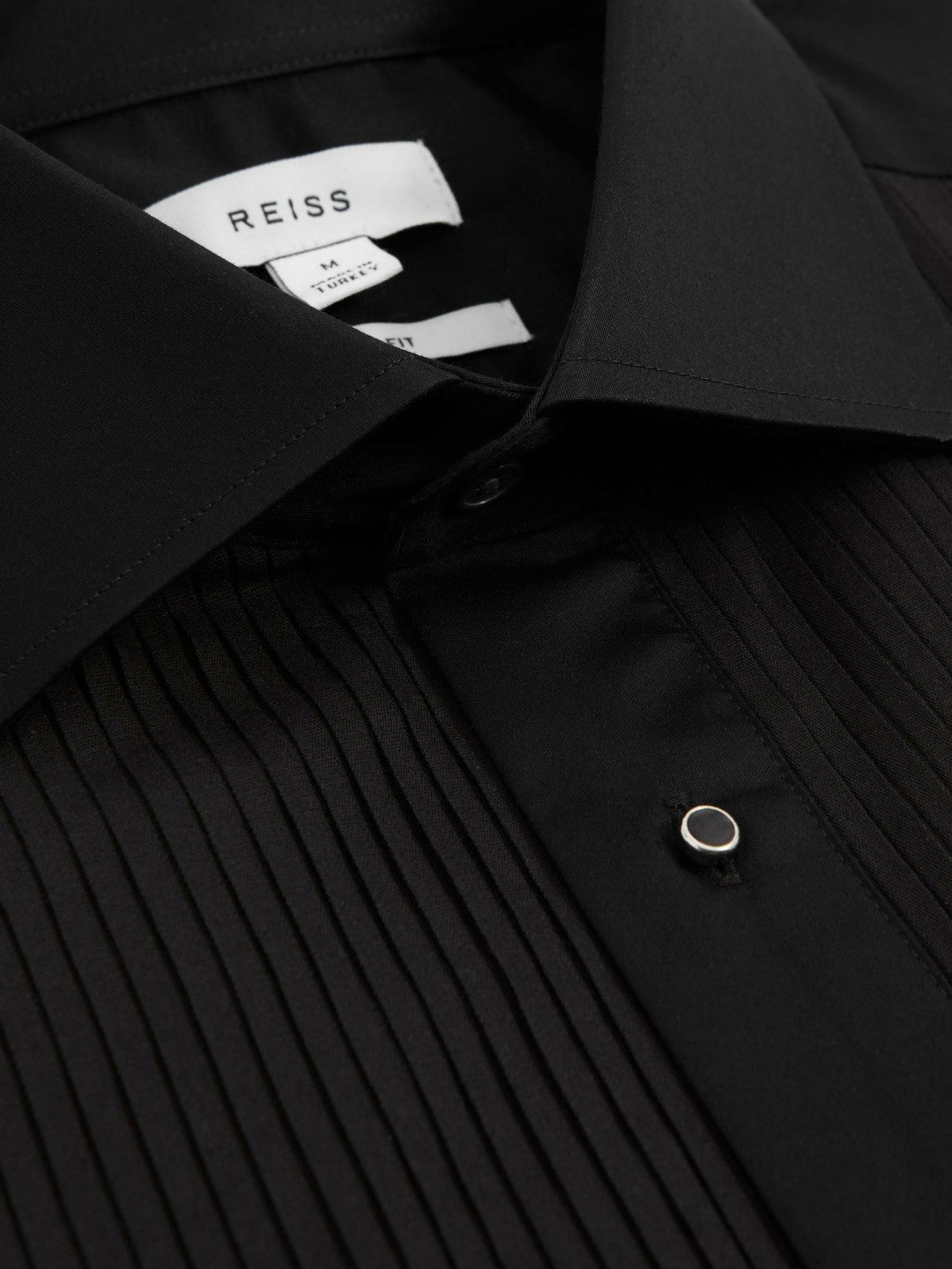 Reiss Affordable - Slim Fit Cotton Dinner Shirt in Black