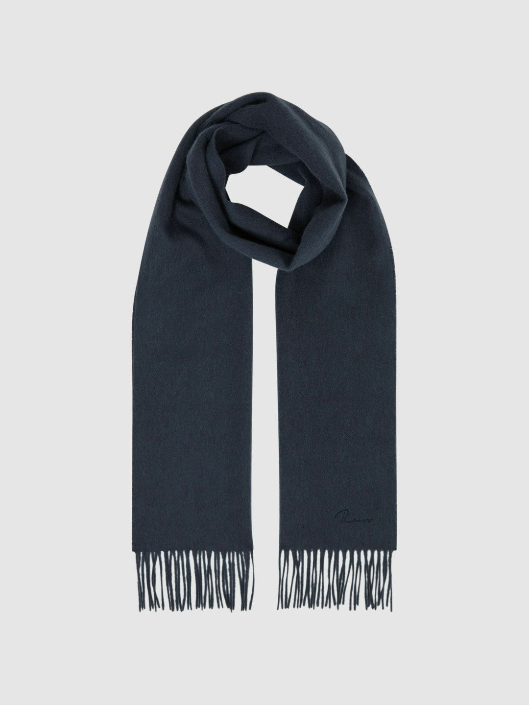 Reiss Value - Wool and Cashmere Scarf in Airforce Blue