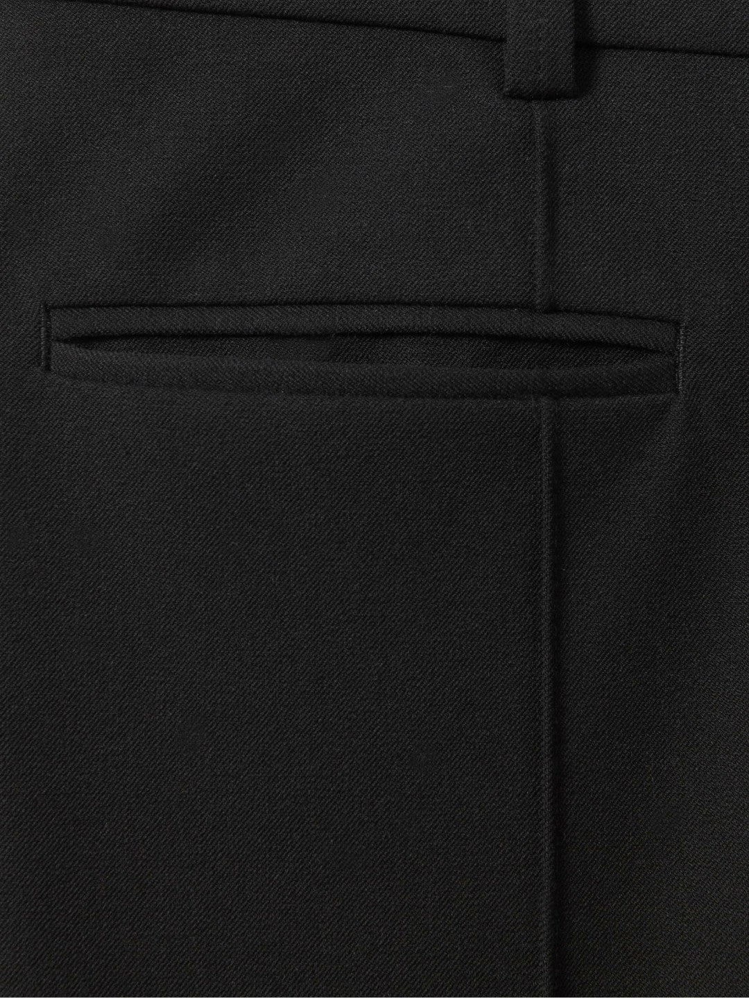 Reiss Petite High Rise Flared Trousers in Black