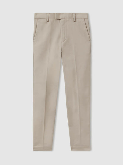 Reiss Sale - 3-9 yrs Slim Fit Tapered Chinos in Stone
