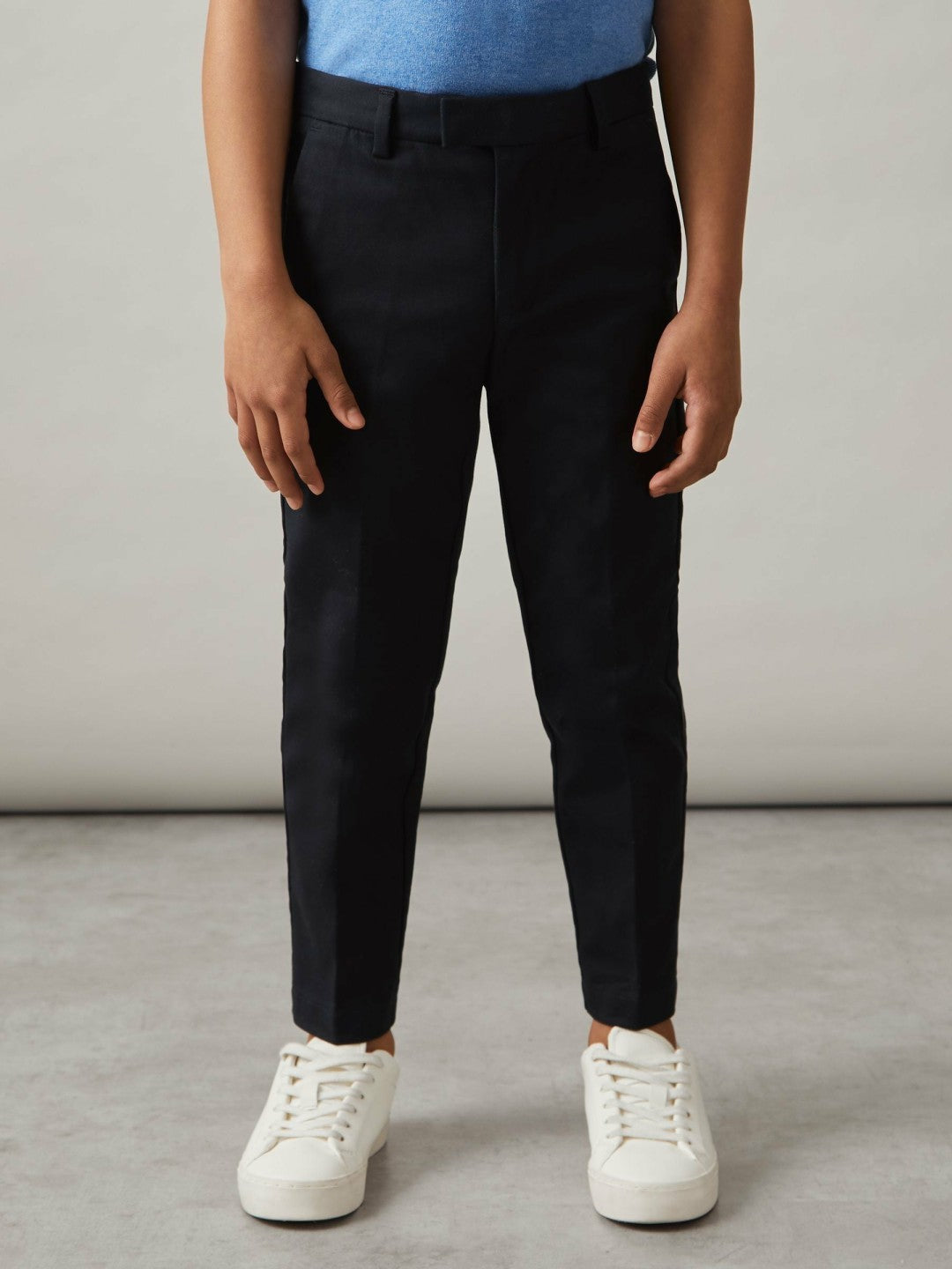 Reiss 3-9 yrs Slim Fit Tapered Chinos in Navy