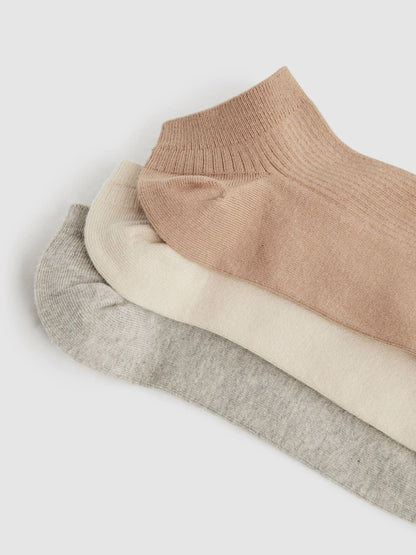 Reiss Value - 3 Pack of Trainer Socks in Multi