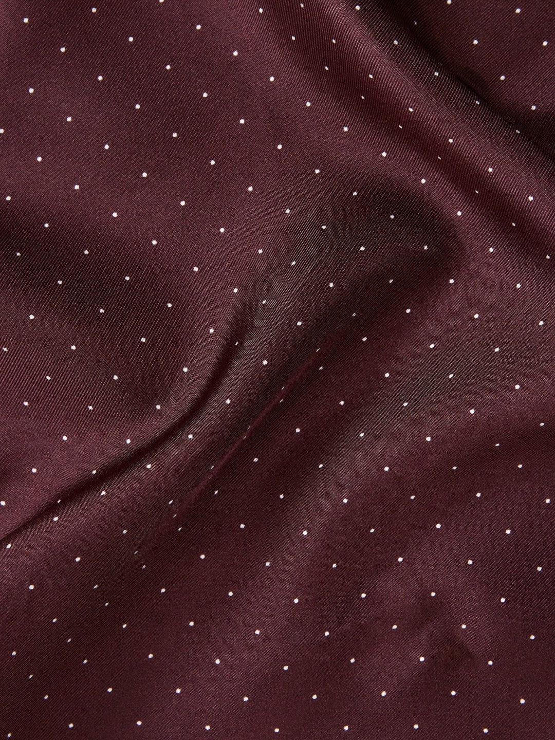 Reiss Popular Choice - Polka Dot Silk Pocket Square in Burgundy
