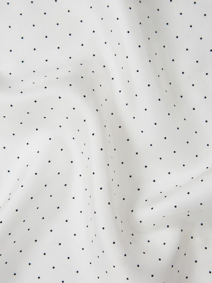 Reiss Savings - Polka Dot Silk Pocket Square in White