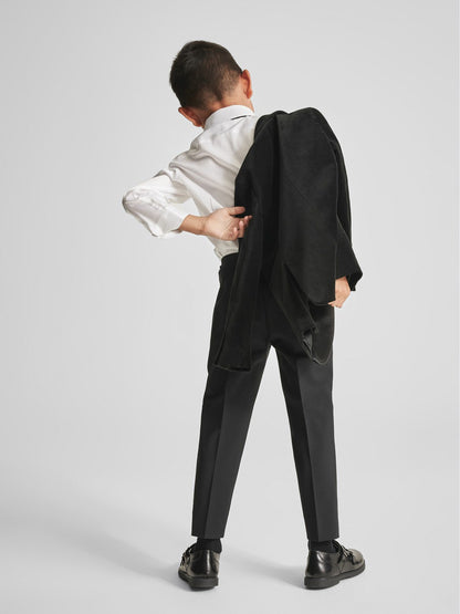 Reiss Value - 4-9 yrs Single Breasted Velvet Blazer in Black