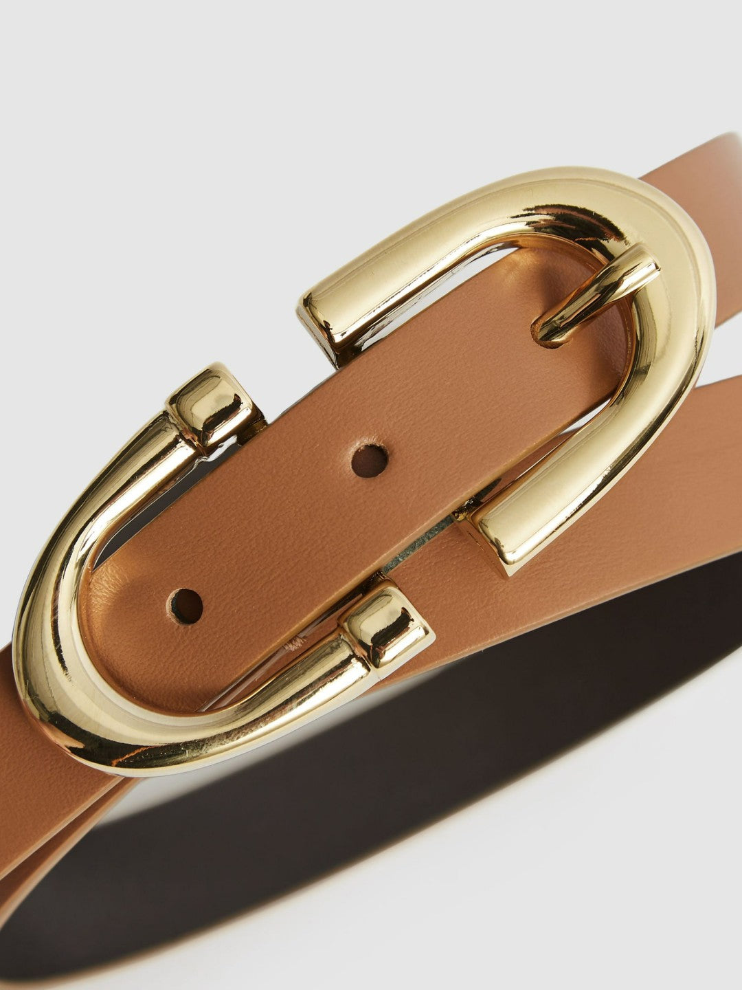 Reiss Affordable - Horseshoe Belt in Tan