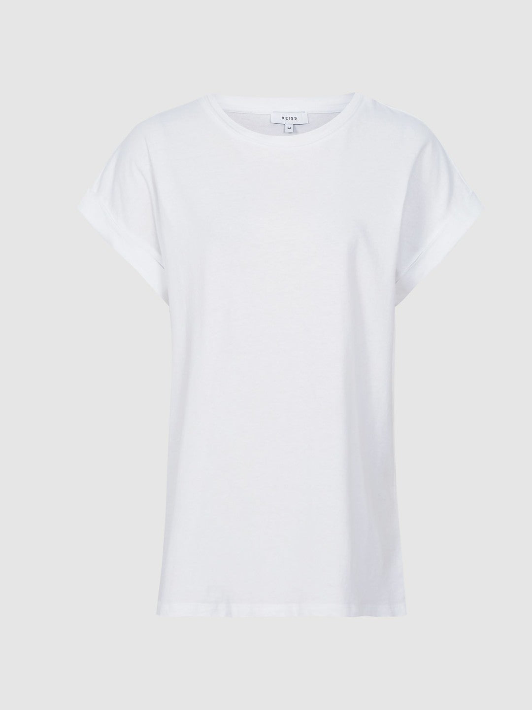 Reiss Affordable - Cotton-Jersey Crew Neck T-Shirt in White