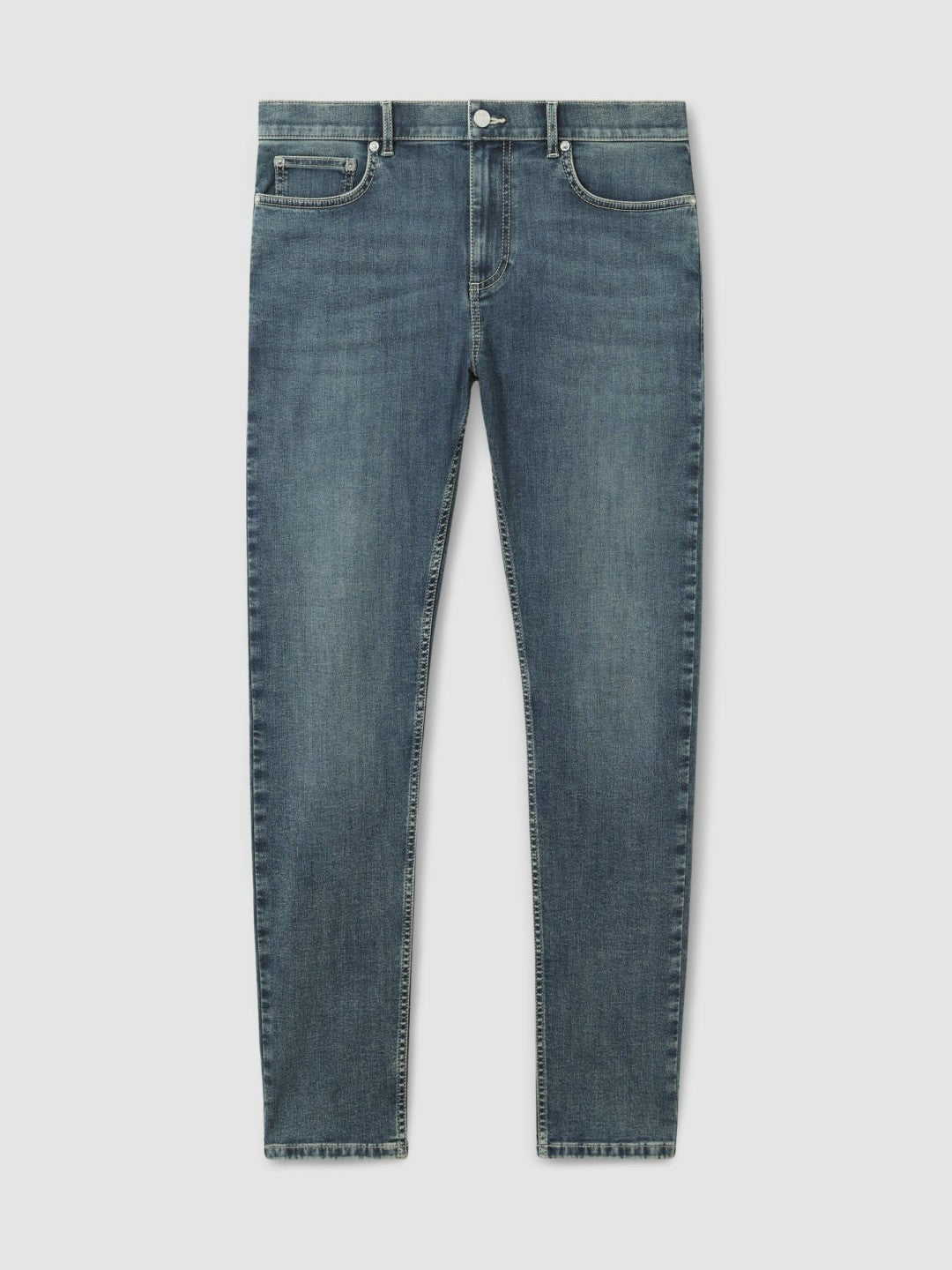 Reiss Savings - Skinny-Fit Jeans in Washed Indigo Grey Cast