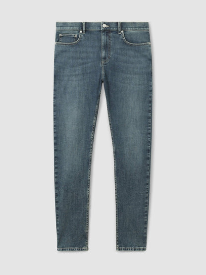 Reiss Savings - Skinny-Fit Jeans in Washed Indigo Grey Cast