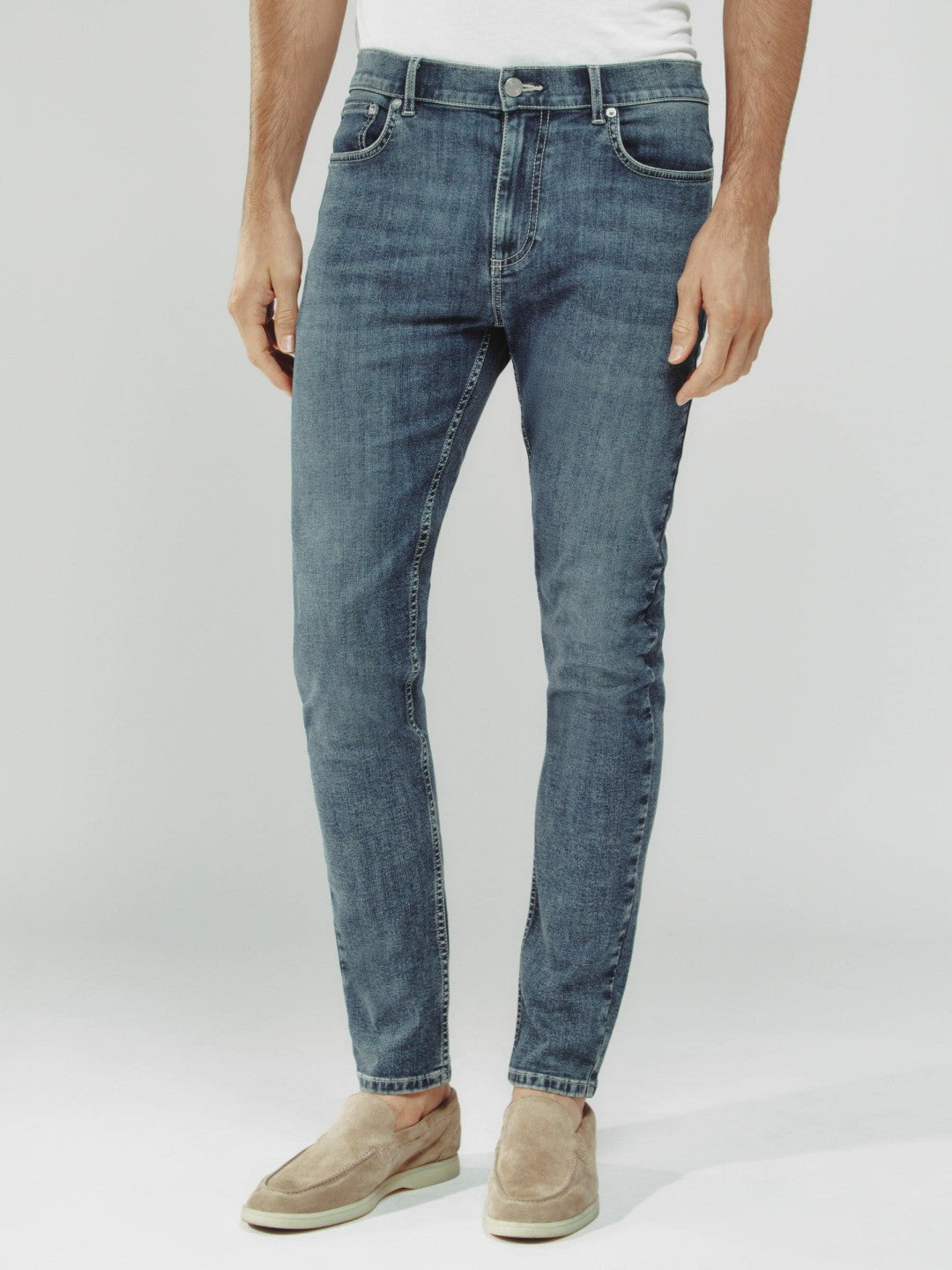 Reiss Savings - Skinny-Fit Jeans in Washed Indigo Grey Cast