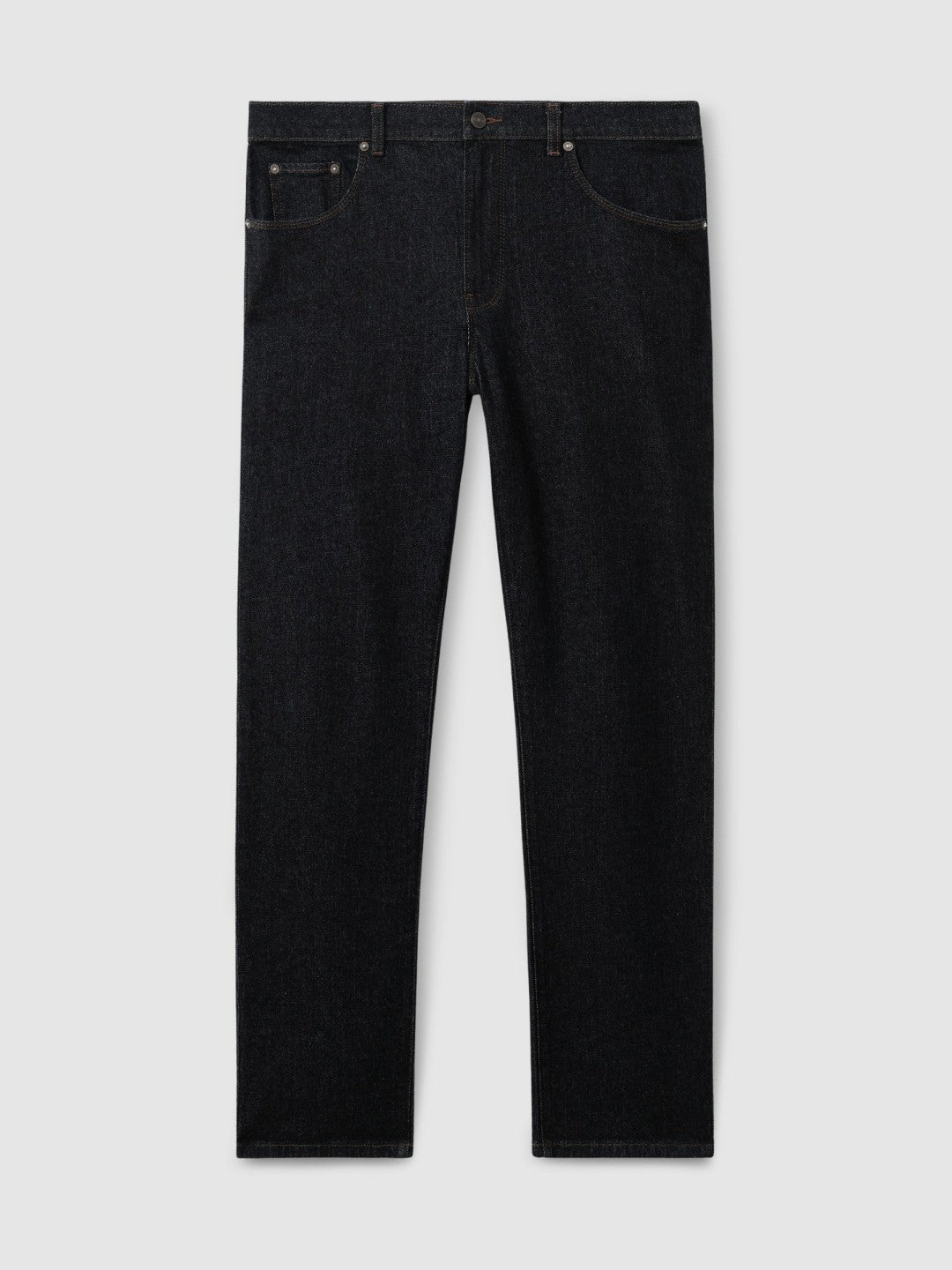 Reiss Popular Choice - Straight-Leg Jeans in Raw Indigo